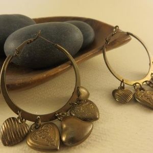 90s Hoop Charm Earrings